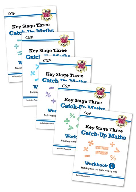 Ks3 Maths Catch Up Complete Bundle Workbooks 1 5 Cgp Books