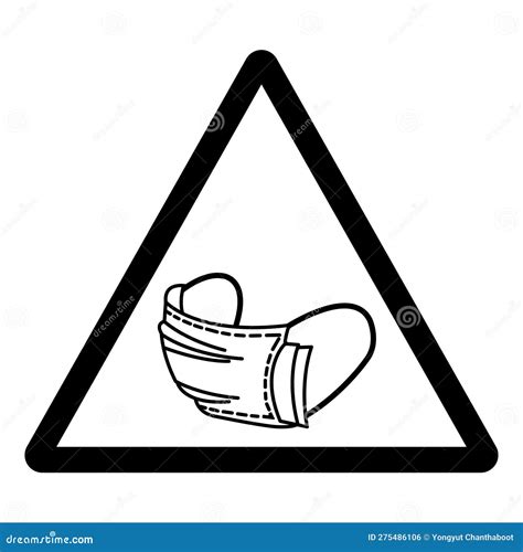 Warning Wear A Welding Mask Symbol Sign Vector Illustration Isolate