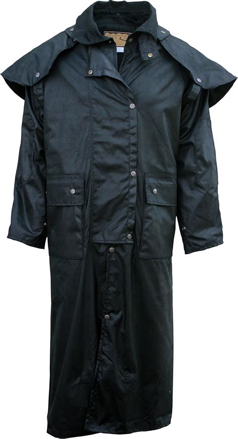 Foxfire Outback Trail Oilskin Oilcloth Waterproof Drover Duster Long