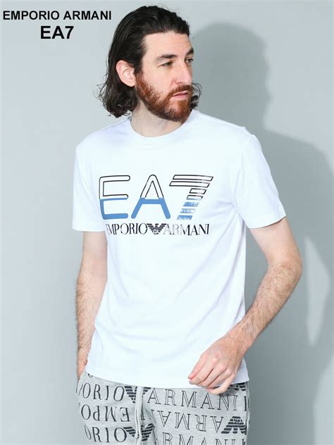 Emporio Armani Ea7 エンポリオ アルマーニ フロントロゴ クルーネック 半袖 Tシャツ Ea73r【サカゼン公式通販】