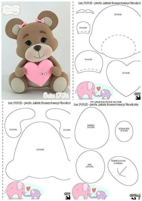 Pin By Rahf Nk On Felt Crafts Patterns Felt Toys