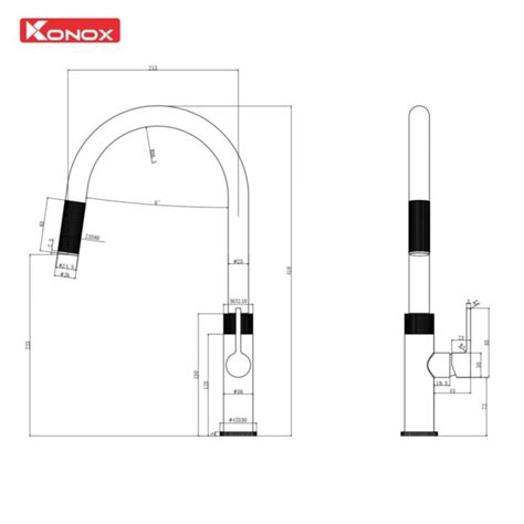 Vòi rửa bát dây rút Lasi Nude Kitchen Store