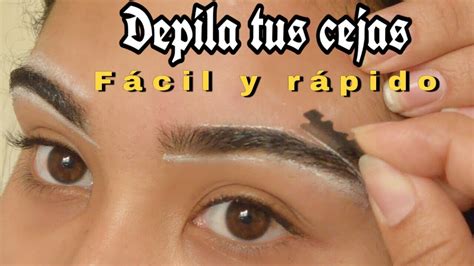 Como Depilarse Las Cejas En Casa Youtube