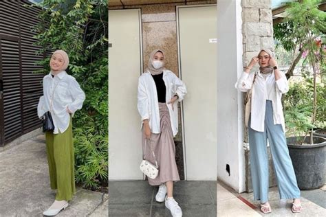 Inspirasi Ootd Kemeja Putih Padu Padan Simpel Banget