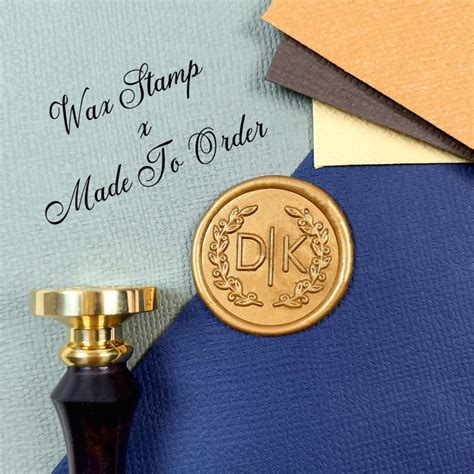 Custom Initials Wax Stamp Name Wax Stamp For Wedding Custom Etsy