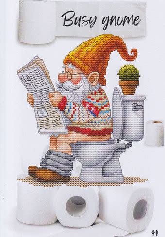 Les Petites Croix De Lucie Busy Gnome Cross Stitch Pattern 123Stitch