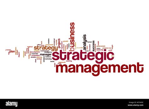 Strategic Management Word Cloud Stock Photo Alamy