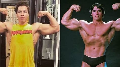 Instagram Arnold Schwarzenegger Y Su Hijo Joseph Baena Como Dos