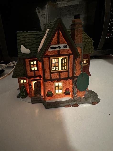 Department 56 Heritage Collection Dickens Village Series Browning Cottage 1994 Ebay