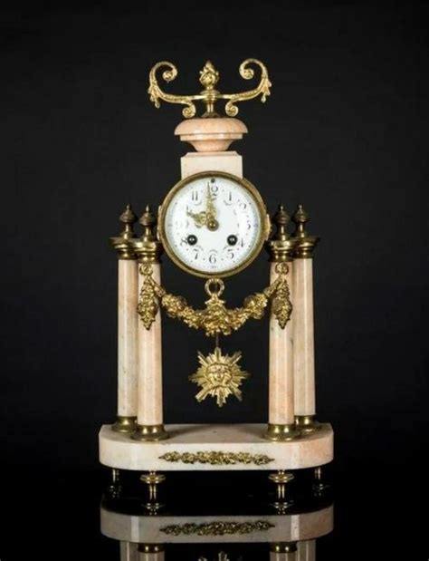 Antique France Gilt Marble Table Clock Clockprices