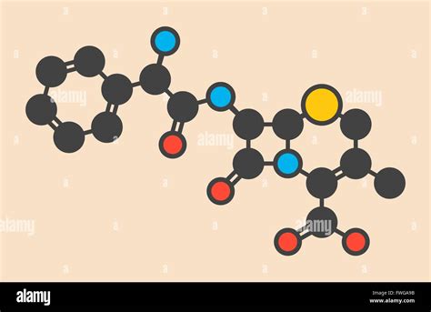 Cefalexin Antibiotic Drug Molecule Cephalosporin First Generation