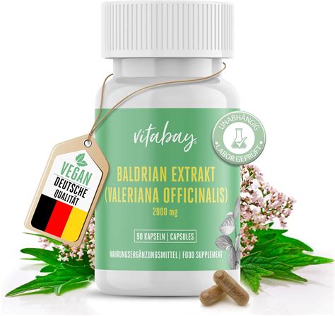 Vitabay Baldrian Extrakt 2000 Mg 4 1 90 VERGANE Kapseln Baldrian