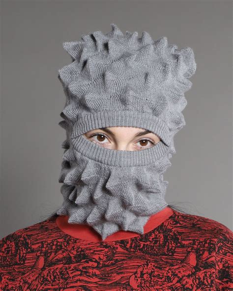 Merino Wool Spiky Balaclava Merino Wool Wool Merino