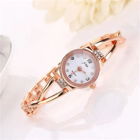 Fashion Luxury Women Girl Bracelet Watch Ol Lady Wristwatch Fine Chain