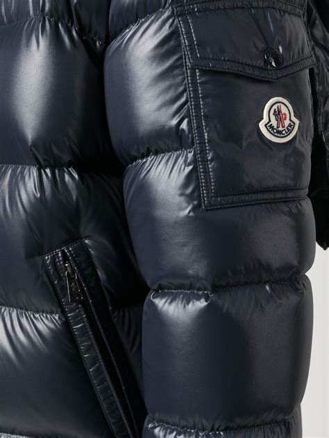 Moncler Maya Padded Jacket Blue FARFETCH