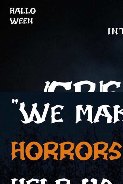 Creature Horror Display Font Masterbundles