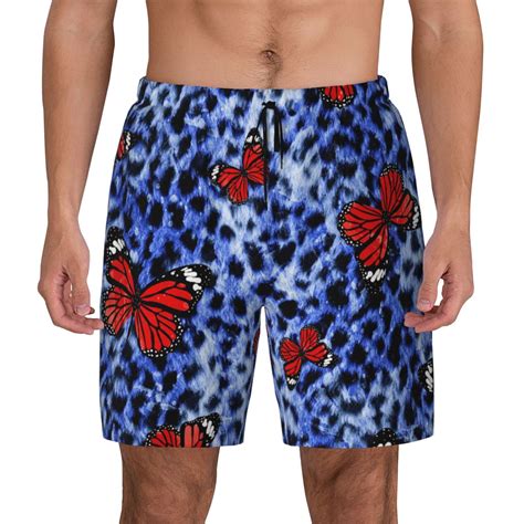 Lsque Mens Swim Trunks Abstract Colorful Butterflies Pattern Bathing