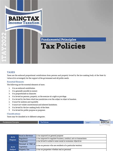 Module 02 - Tax Policies | PDF | Taxes | Taxation In The United States