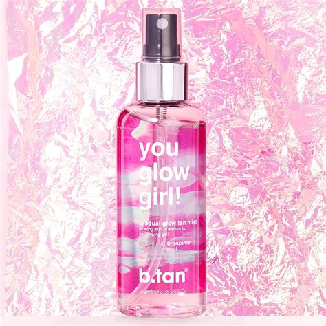 B Tan You Glow Girl Face Tanner Spritz Lightweight Daily Sunless