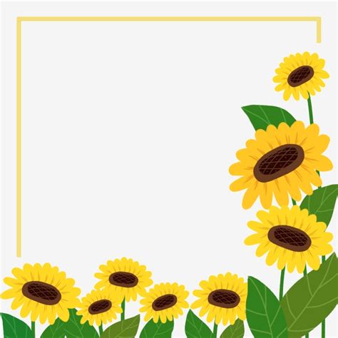 Free Printable Sunflower Border - Printable Templates: Your Go-To ...