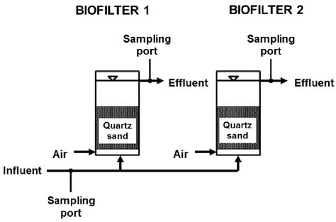 Schematic Diagram Of Biofiltration System Used In The Experiments