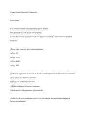 examen10 docx Examen sobre la Revolución Industrial Instrucciones