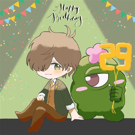 「お誕生日おめでとうございます🎉 オリバー研究室で誕生会2022 絵バンス 」樹のイラスト