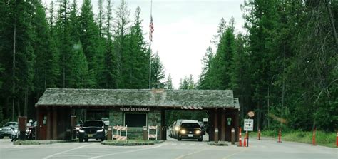 Glacier National Park West Entrance Station