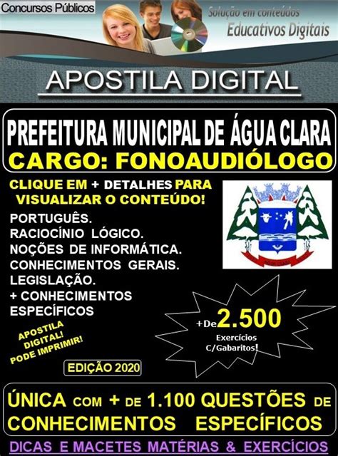 Apostila Prefeitura Municipal De Agua Clara Ms Fonoaudi Logo Teoria