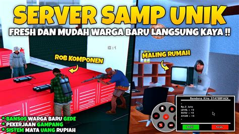 SERVER GTA SAMP ANDROID PC FITURNYA JARANG DI TEMUKAN BENDERA KITA