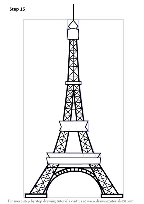 Eiffel tower drawing, Eiffel tower drawing easy, Eiffel tower art