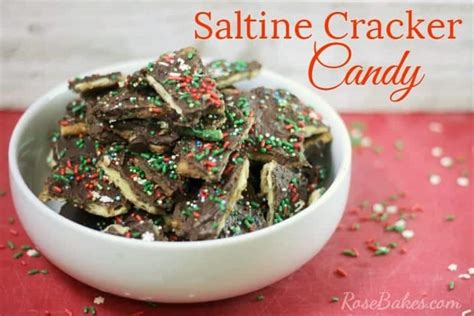 Saltine Cracker Candy Aka Easy Chocolate Toffee Bark Rose Bakes