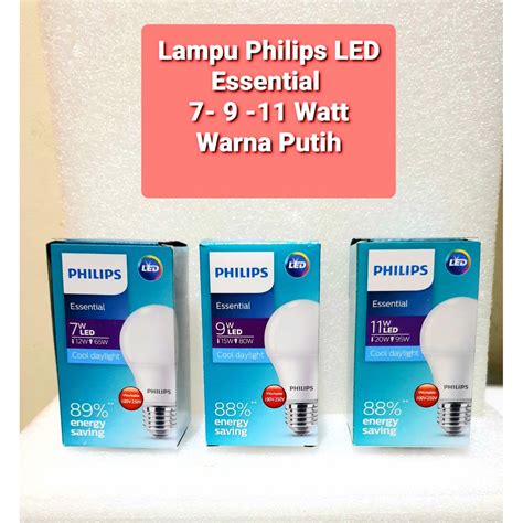 Jual Lampu LED Philips Essential 7 Watt 9 Watt 11 Watt Shopee Indonesia