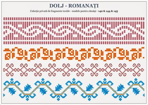 Semne Cusute Traditional Romanian Motifs Oltenia Dolj Romanati