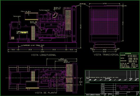 Electic Generator Dwg Block For Autocad • Designs Cad