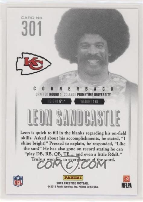 2013 Panini Prestige - [Base] #301 - Rookie - Leon Sandcastle (Deion ...