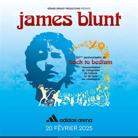 James Blunt en concert à lAdidas Arena à Paris en février 2025