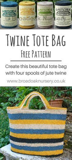 Create This Beautiful Tote Bag With Four Spools Of Our Jute Twine And