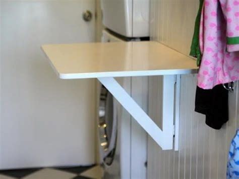 Wall Mounted Drop Down Laundry Folding Table - tikahlaa