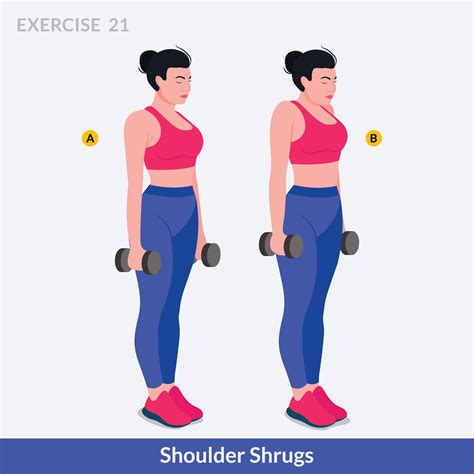 Shoulder Shrugs exercise, Woman workout fitness, aerobic and exercises ...