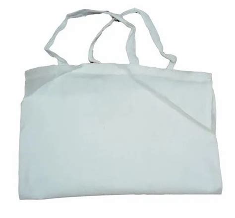 Handled White 12x12 Inch Cotton Cloth Bag Capacity 2 Kg At Rs 9 Piece