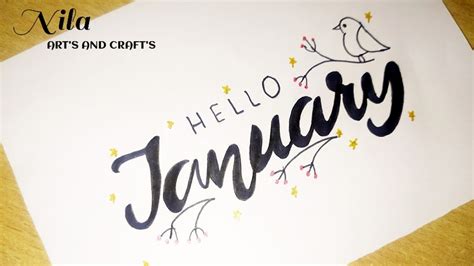 Calligraphy January Font