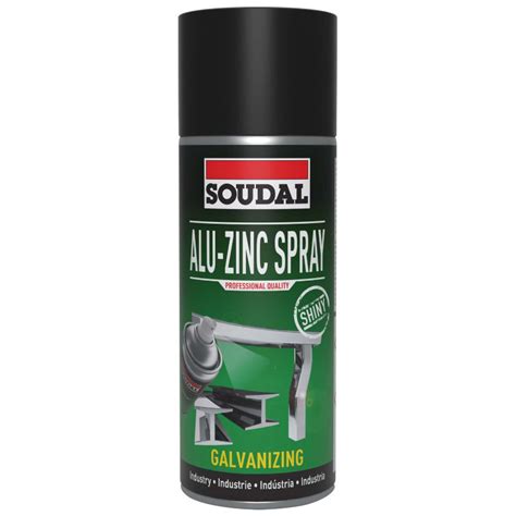 Tinta Spray Zinco Alu Brilhante 400 ML SOUDAL RacePro