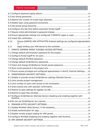 PT Siemens WinCC Flexible Security Hardening Guide PDF