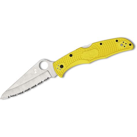 Spyderco Paific Salt 2 Folding Knife Howling Dog Edc