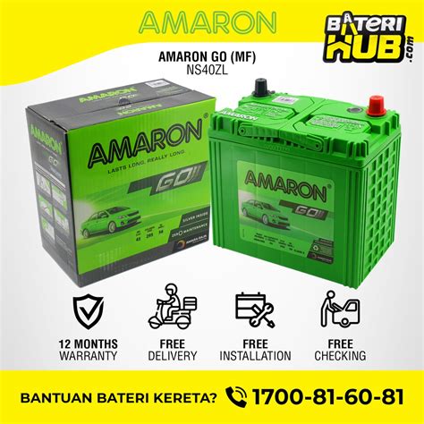 B L Ns Zl Ns Amaron Go Car Battery Bateri Kereta Myvi