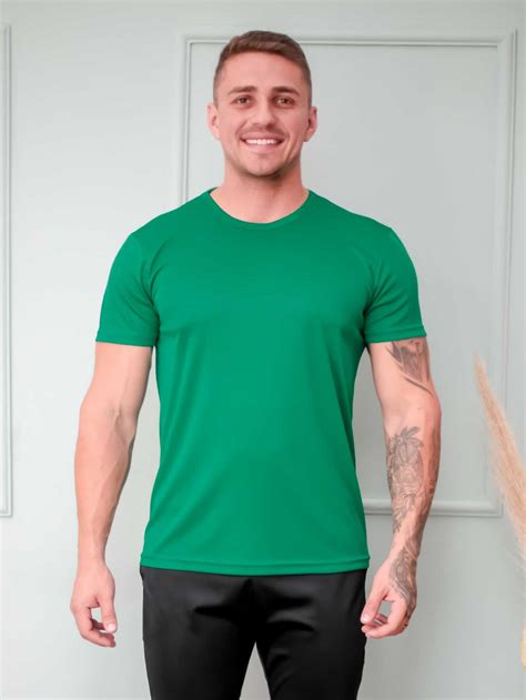 Camiseta Dry Fit Masculina Verde Sideway Store