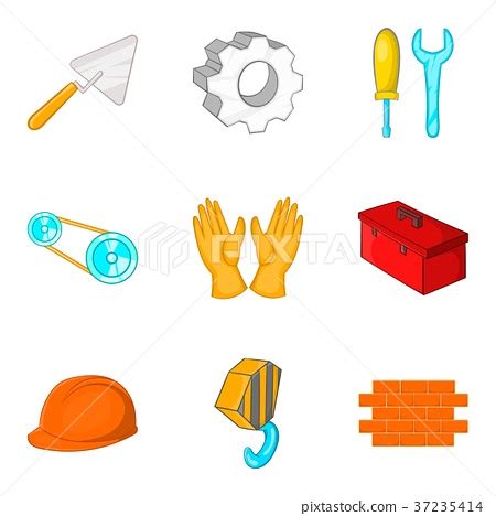 Artisan Icons Set Cartoon Style Stock Illustration Pixta