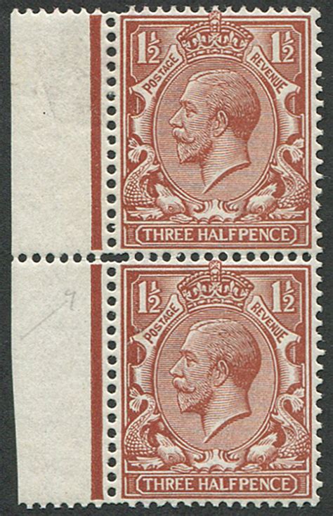 D Sg Double Perfing Variety In Vertical P Embassy Philatelists