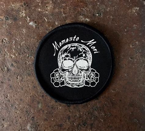 Iron On Patch Memento Mori Patch Skull Patch Screen Print Etsy France